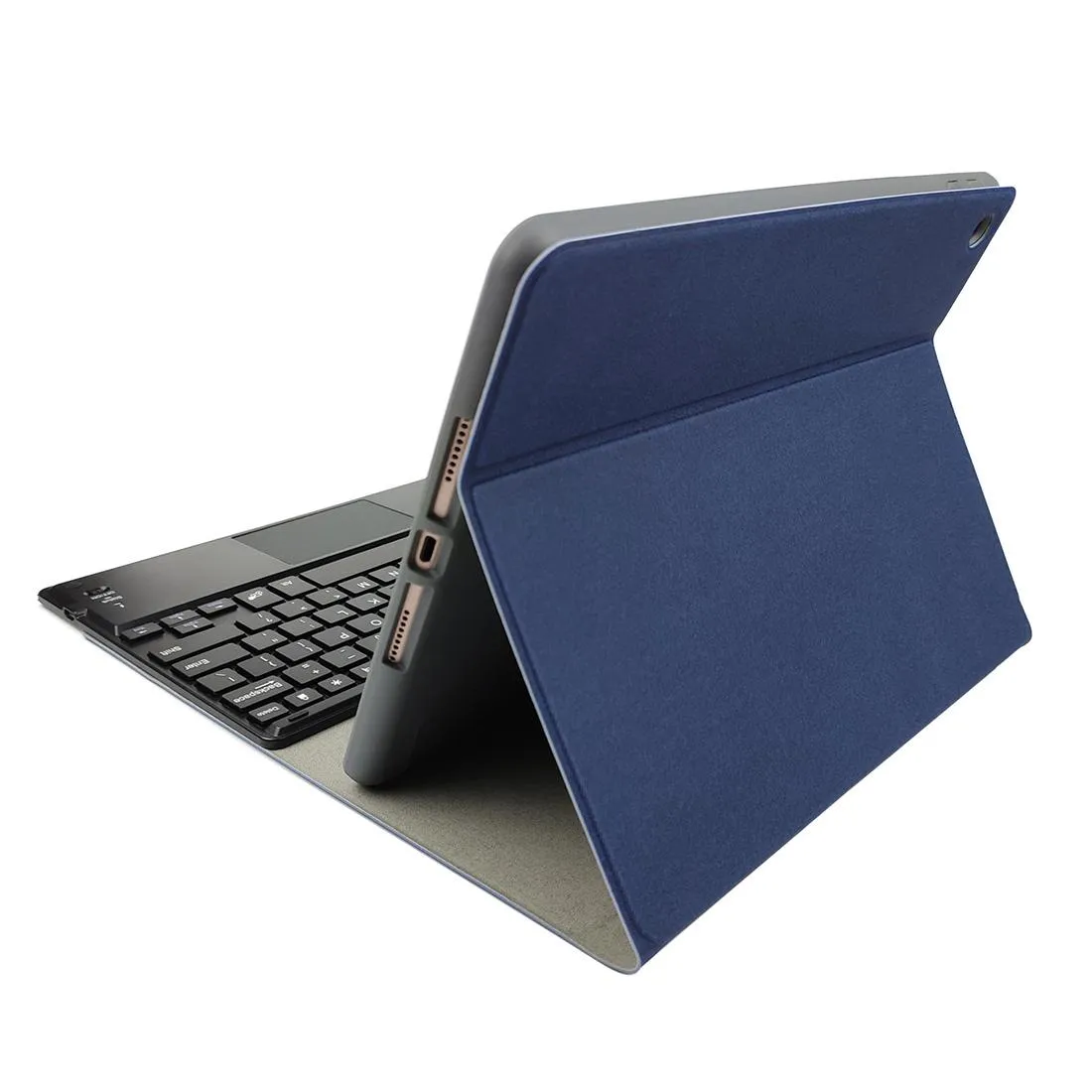 10.2 Ipad Keyboard Case With Touchpad Pen Slot & Bracket - Detachable Magnetic Silk Pattern Tpu