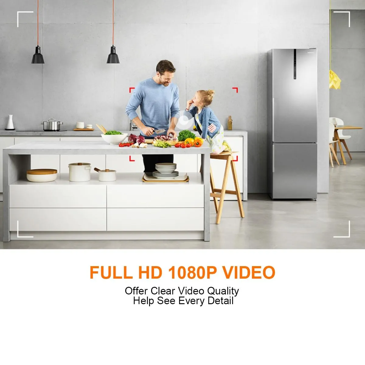 1080P Infrared Outdoor Hd Night Vision Camera - Black