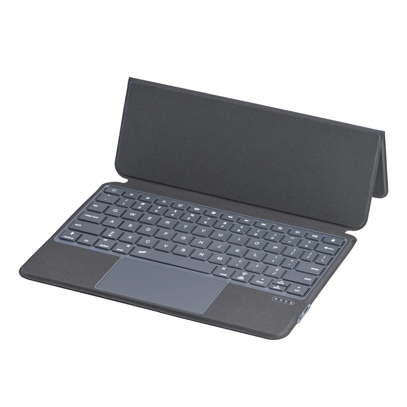 10.9 Ipad 10Th Gen 2022 Bluetooth Keyboard Case - Black Leather With Backlight