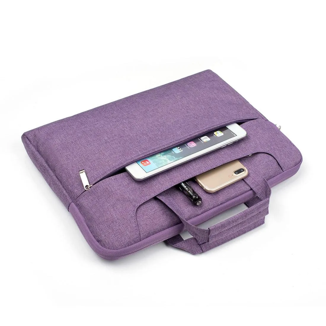 11.6 Inch Laptop Bag | Portable One Shoulder Zipper | For MacBook | Samsung | Sony | Dell | Alienware | Chuwi | Asus | HP | Purple