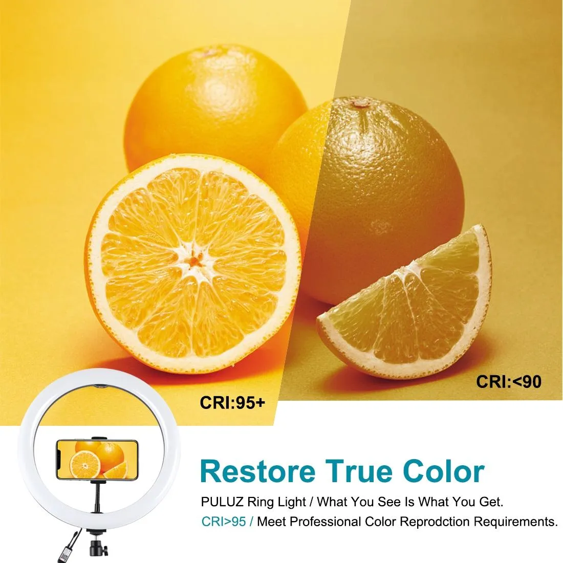 11.8 Rgbw Led Ring Light Kit with Mount & Remote