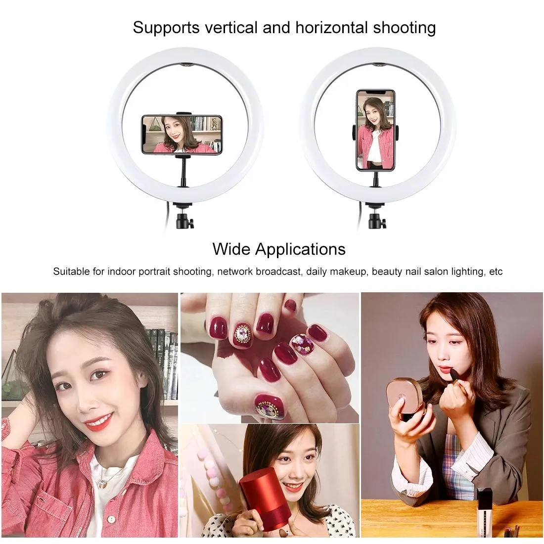 11.8 Rgbw Led Ring Light Kit with Mount & Remote