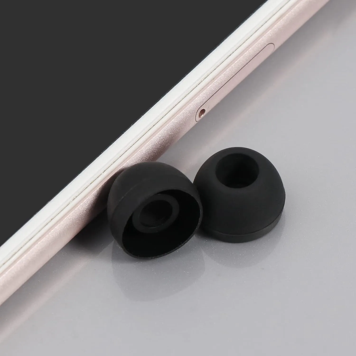 12Pcs Silicone Replacement Earbud Ear Buds Tips for 4.5mm Nozzle Earbuds Earphones,Small Large, S/M/L