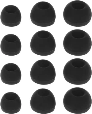 12Pcs Silicone Replacement Earbud Ear Buds Tips for 4.5mm Nozzle Earbuds Earphones,Small Large, S/M/L