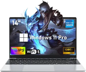 14 Inch Laptop Computer,16GB RAM 512GB SSD,N5095 4C/4T Processor(up to 2.9Ghz),UHD Graphics,14 FHD 1920 * 1080 Display,WiFi 5,BT4.2