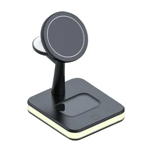 15W Wireless Fast Charger With 360 Rotating Holder