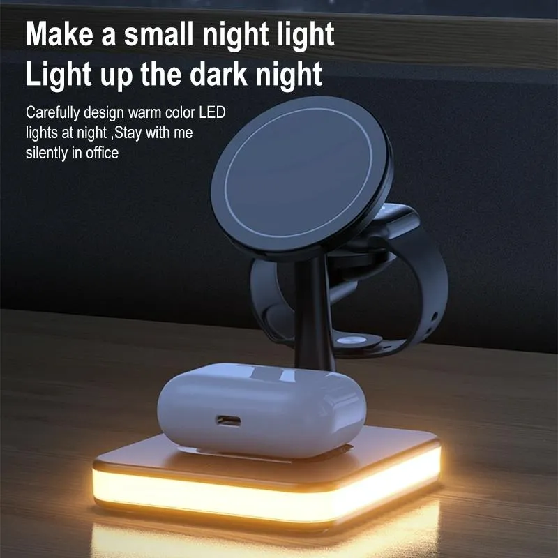 15W Wireless Fast Charger With 360 Rotating Holder