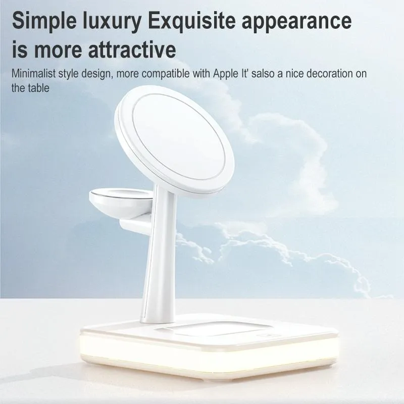 15W Wireless Fast Charger With 360 Rotating Holder