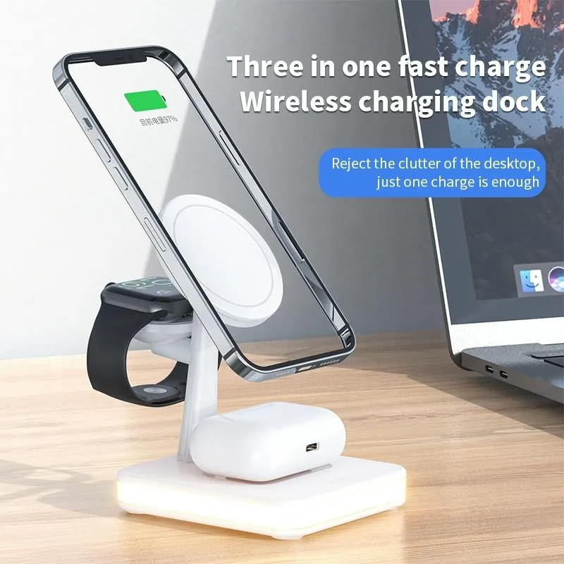 15W Wireless Fast Charger With 360 Rotating Holder