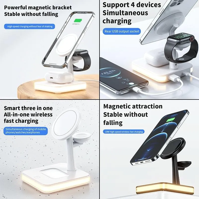 15W Wireless Fast Charger With 360 Rotating Holder