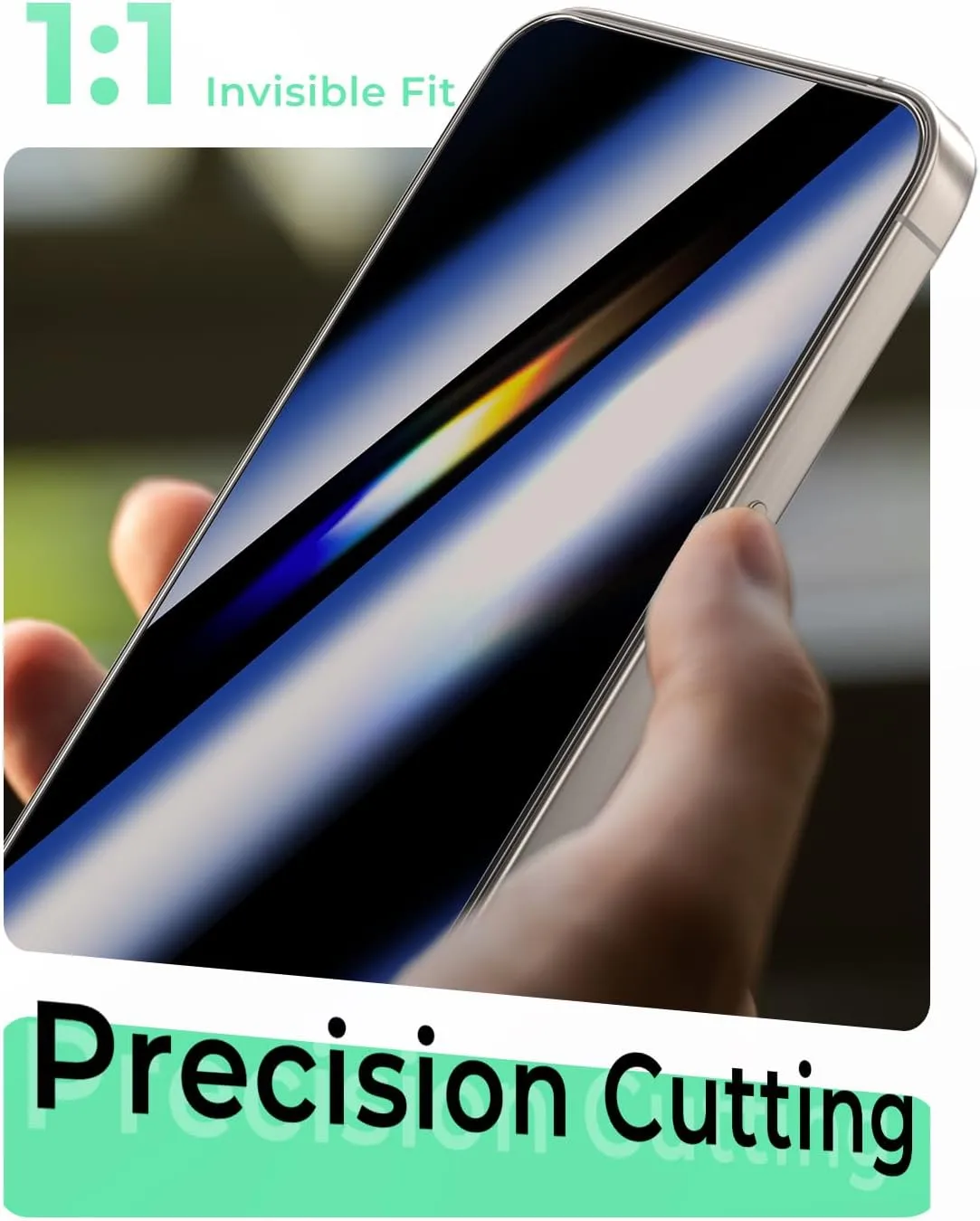 2 PACK for iPhone 16 Pro Max Privacy Screen Protector 6.9 Inch, 10s Auto Dust-Elimination Installation, 100% Anti Spy, 9H Tempered Glass, Scratch Resistant, Full Edge Coverage