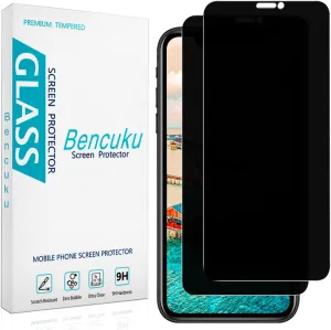 (2 Pack) Privacy Screen Protector for Apple iPhone 11, iPhone XR 6.1 Inch Anti Spy Tempered Glass, Anti Scratch, Bubble Free