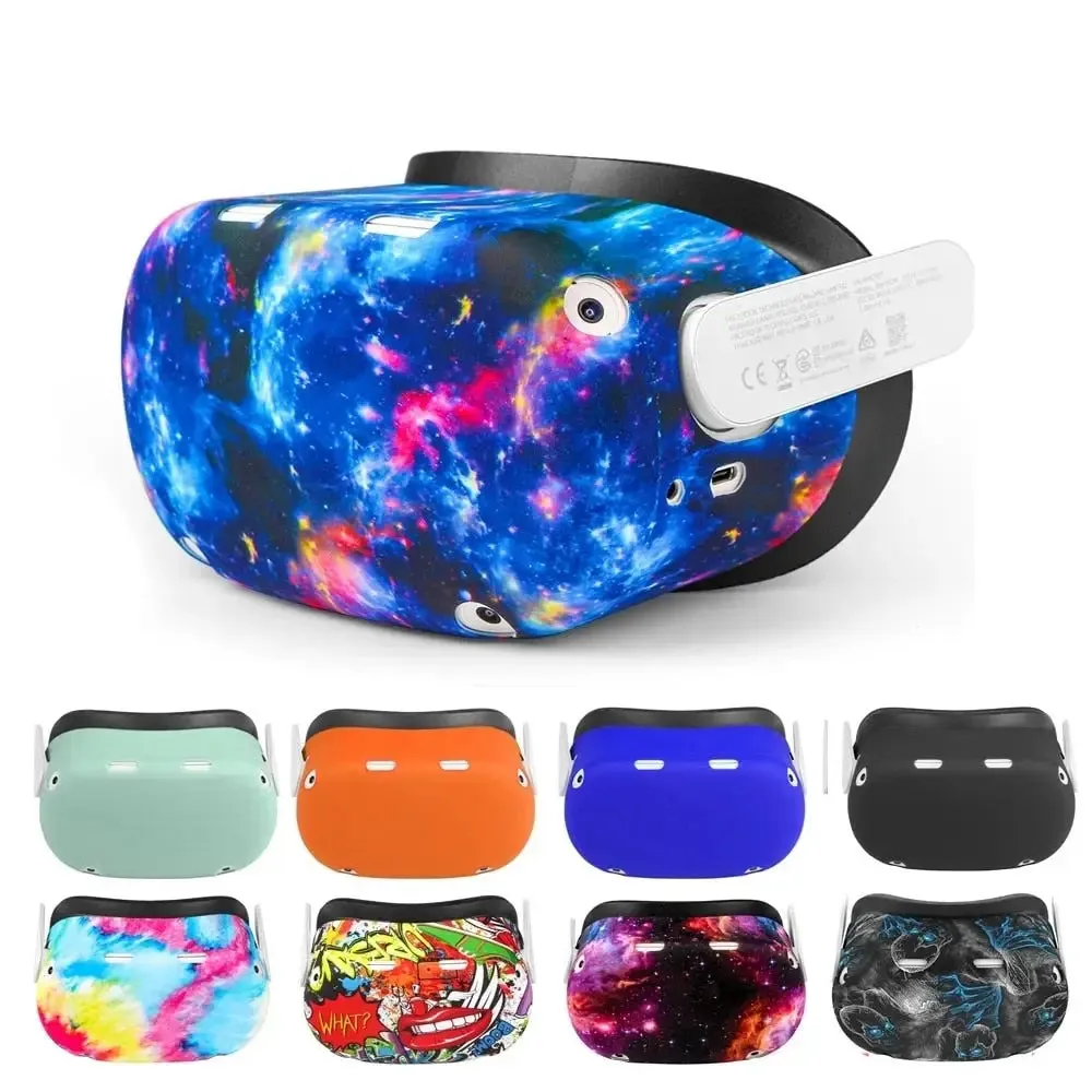 2 Silicone Anti-scratches Protective Cover Vr Headset Shell Case for Oculus Quest 2
