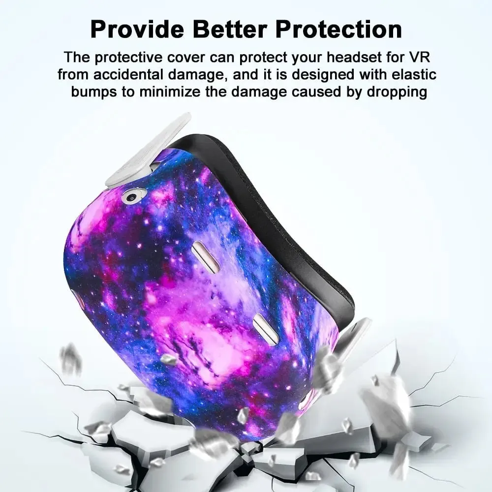 2 Silicone Anti-scratches Protective Cover Vr Headset Shell Case for Oculus Quest 2