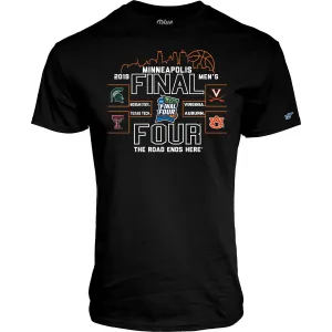 2019 NCAA Final Four March Madness Minneapolis Men's Basketball Black T-Shirt