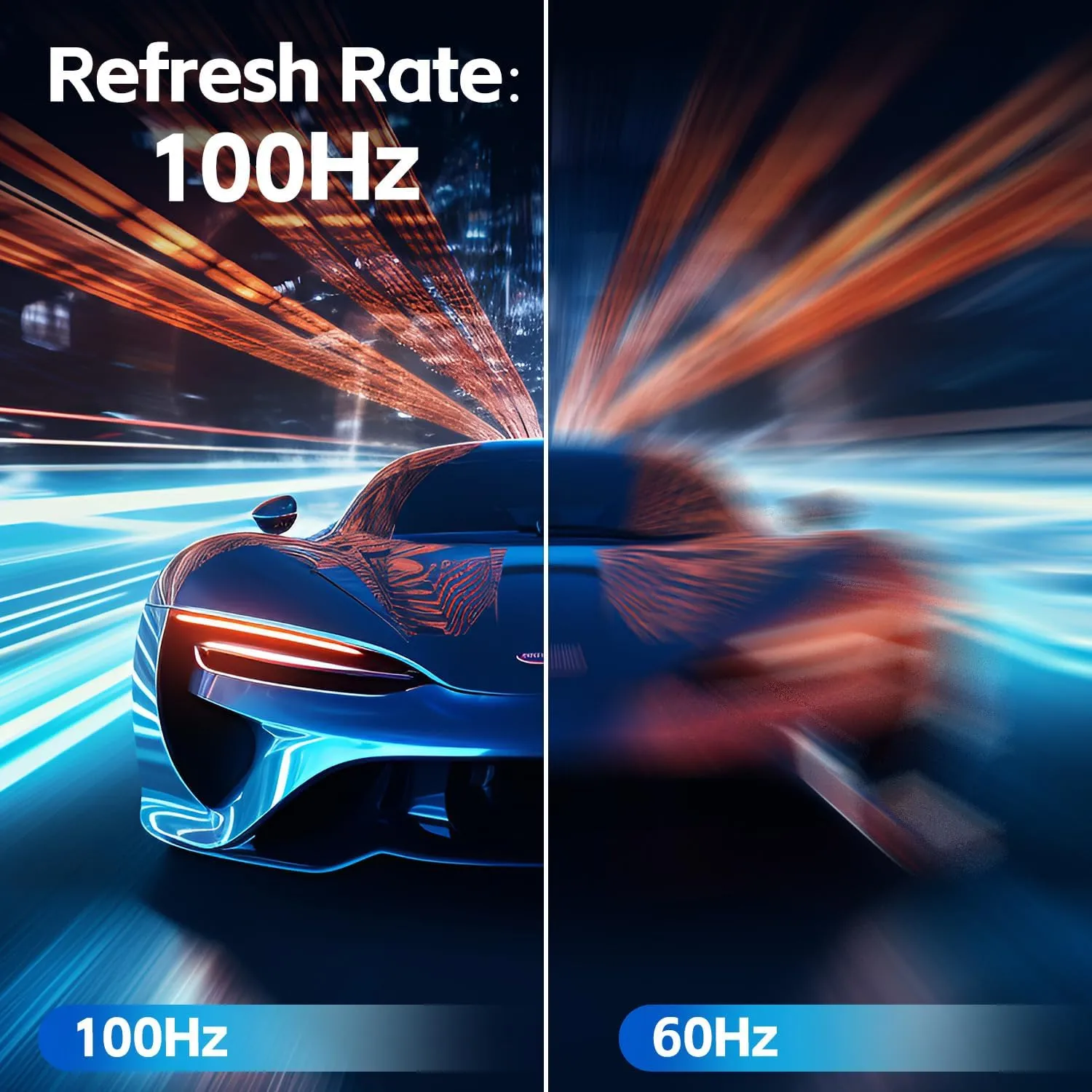 22 inch Class Thin Full HD (1920 x 1080p) Computer Monitor, 100Hz Refresh Rate, 3-Sided Frameless, Ultra Slim, VESA, LowBlue Mode, Tilt Adjust, HDMI *1, VGA*1