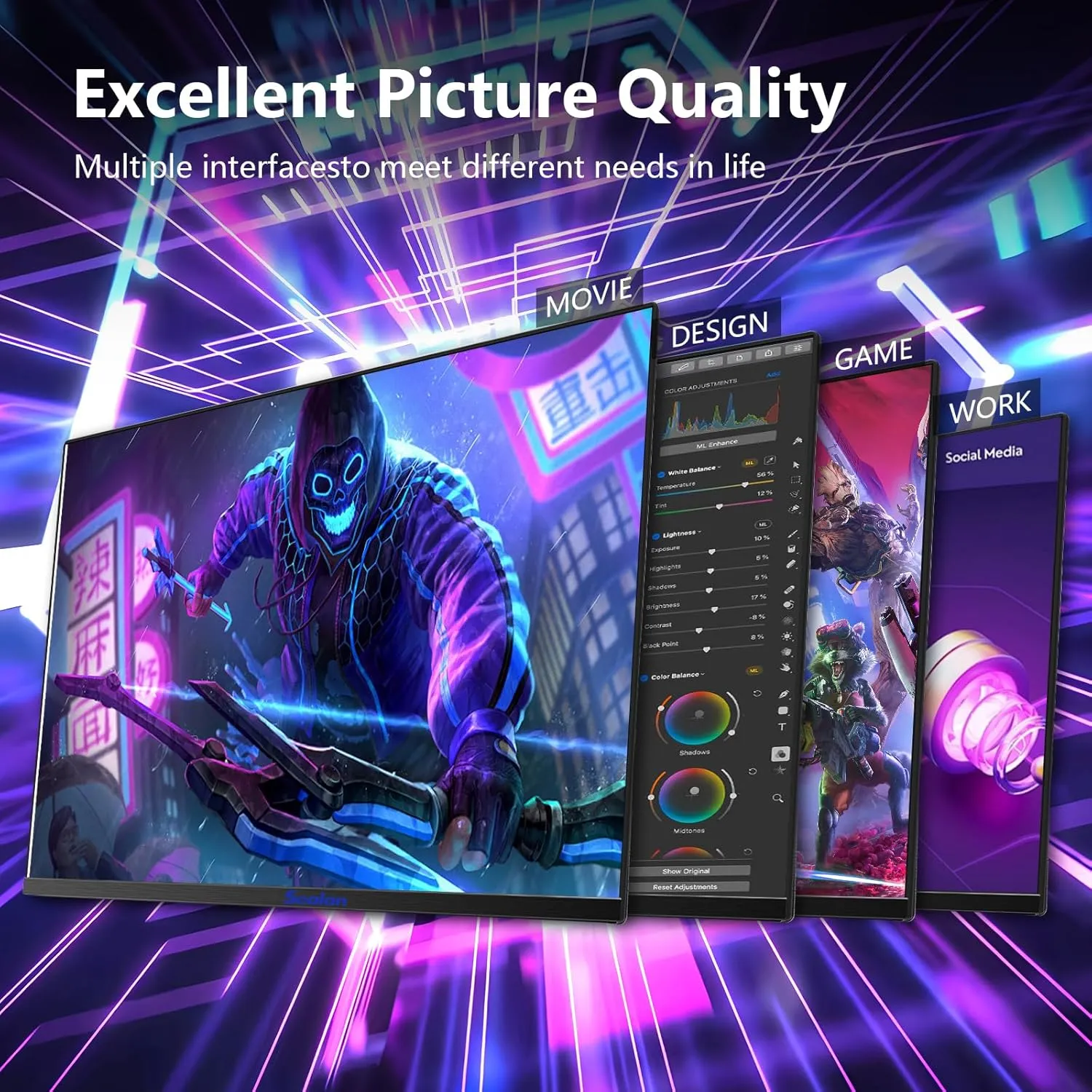24 inch Curved Gaming Computer Monitor FHD 1920x1080p 100Hz Refresh Rate 16:9 Aspect Ratio Free Sync Ergonomic Tilt Home Office Visual Experience for Work Play Support Wallmount (75x75mm)
