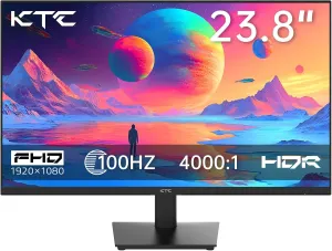 24 inch Monitor - 1080P Monitor, 100Hz FreeSync Gaming Moniter with HDR10,VESA Mountable, Adjustable Tilt, ZeroFrame Design, HDMI,VGA,Earphone Ports, PC Monitors for Office