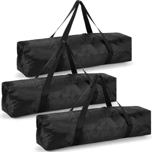 3 Pcs Tripod Carrying Case Bag Water Resistant Durable Lightweight Multifunctional Tripod Carrying Case with Heavy Duty Suit for Tent, Fishing Pole, Lights, Speakers, Cameras(Black,32 Inch)