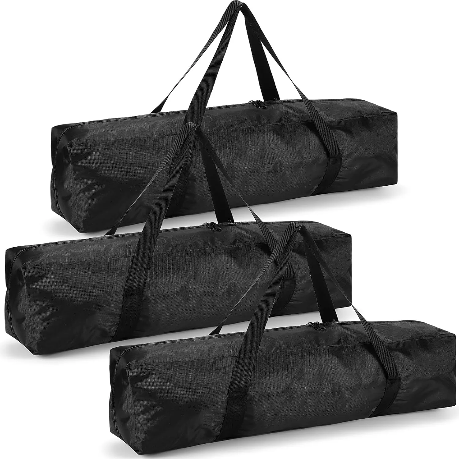 3 Pcs Tripod Carrying Case Bag Water Resistant Durable Lightweight Multifunctional Tripod Carrying Case with Heavy Duty Suit for Tent, Fishing Pole, Lights, Speakers, Cameras(Black,32 Inch)
