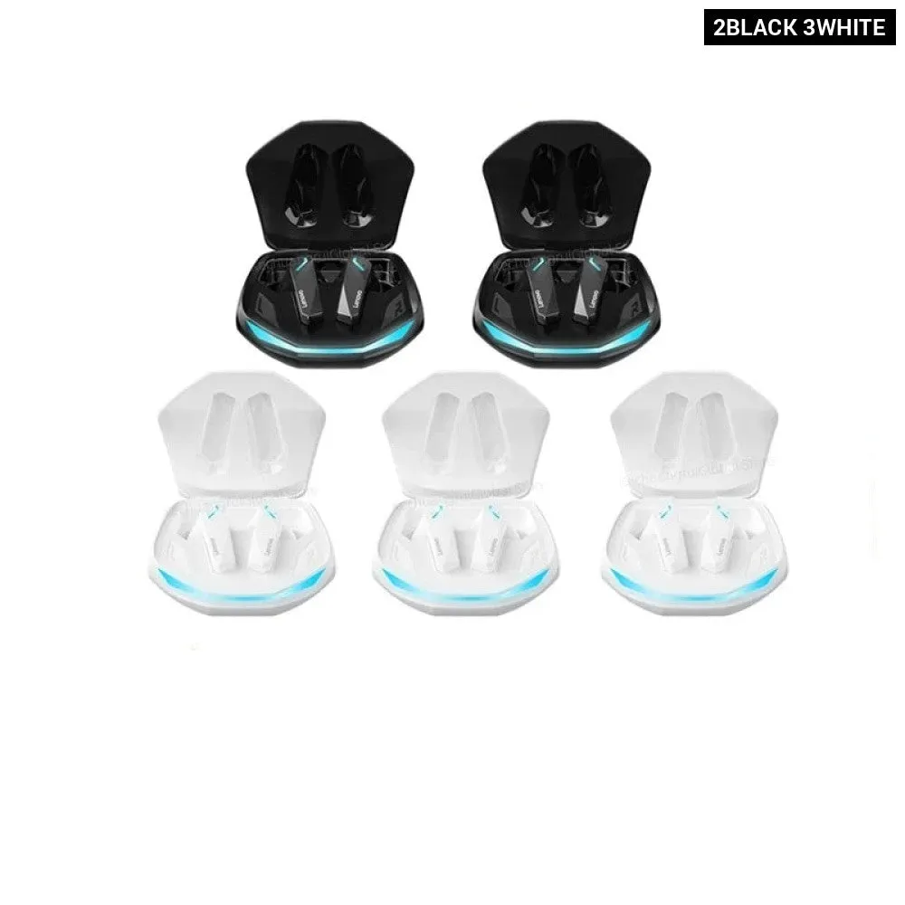 5pcs Wireless Bluetooth 5.3 Gm2 Pro Dual Mode Low Latency Hd Call Gaming Earphones with Earbuds