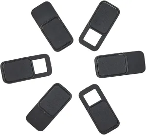 6Pcs Webcam Cover Slider for Laptop Tablet Phone Privacy Protection Shutter Easy to Use Black Simple Block Hackers Ensure Security