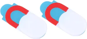 6PCS Webcam Cover Slider Oval Privacy Protect Shutter Stickers for Laptops Tablets Phones Durable White with Trim Enhance Security Privacy Online