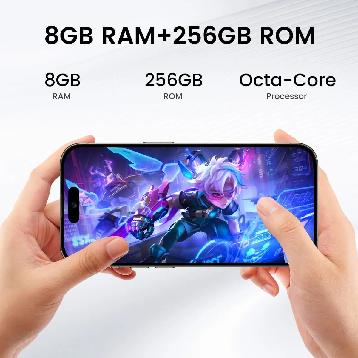 A15 Promax Unlocked 5G Cellphone 2024 Android 13 Phones with 6.8" FHD Screen Smartphones 48MP 108MP 6800 mAh|Dual SIM|Face ID Snapdragon 8cen2 Android Phone(Black)