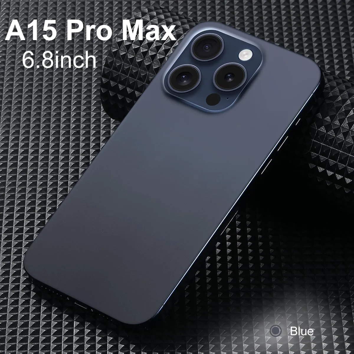 A15 Promax Unlocked 5G Cellphone 2024 Android 13 Phones with 6.8" FHD Screen Smartphones 48MP 108MP 6800 mAh|Dual SIM|Face ID Snapdragon 8cen2 Android Phone(Blue)