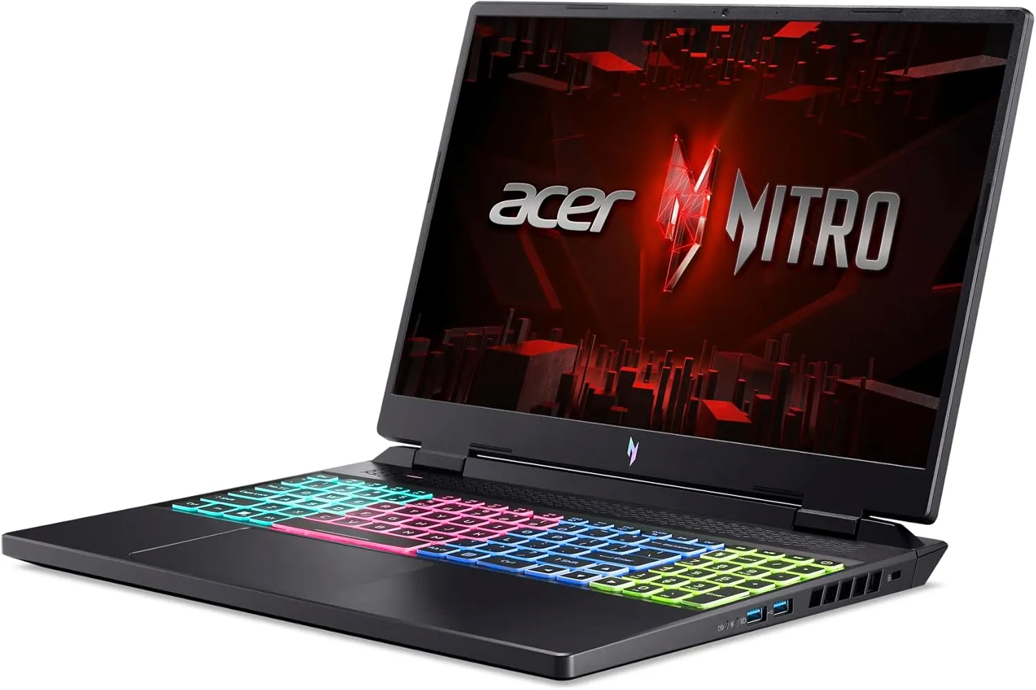 Acer Nitro 16 Gaming Laptop | AMD Ryzen 7 7840HS OctaCore CPU | NVIDIA GeForce RTX 4060 Laptop GPU | 16" WUXGA 165Hz IPS Display | 16GB DDR5 | 1TB Gen 4 SSD | WiFi 6E | RGB Backlit KB | AN16-41-R4CY