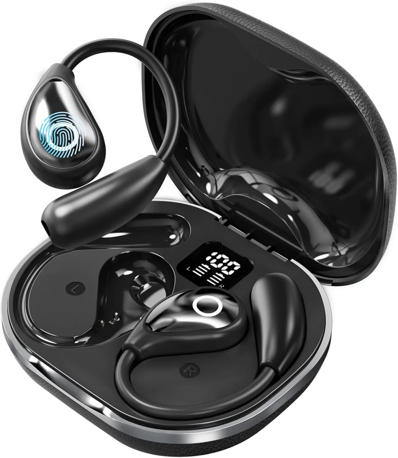 AI Translation Earbuds Real Time 144 Languages Translation Earbuds 3-in-1 Translator Headphones Bluetooth 5.4 Wireless Language Translator Earbuds for Travel,Business,Learning,IOS & Android Compatible