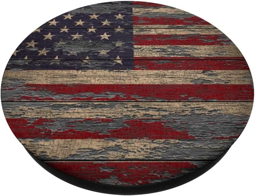 American Flag Weathered PopSockets PopGrip: Swappable Grip for Phones & Tablets PopSockets Adhesive PopGrip