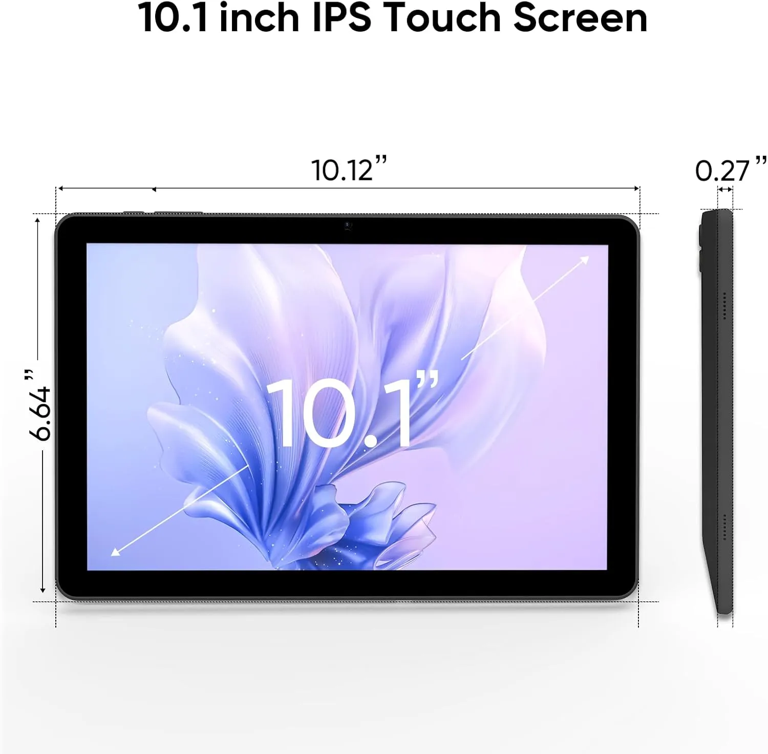 Android Tablet, 10.1 inch Octa-Core Android 14 Tablets with 10GB RAM   64GB ROM 1TB Expand, GPS, 6000mAh, 1280x800 IPS Display, BT5.0, Dual Camera, WiFi 5, GPS (Blue)
