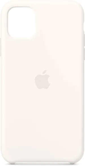 Apple iPhone 11 White Silicone Case - Slim Fit, Wireless Charging Compatible, Water Resistant