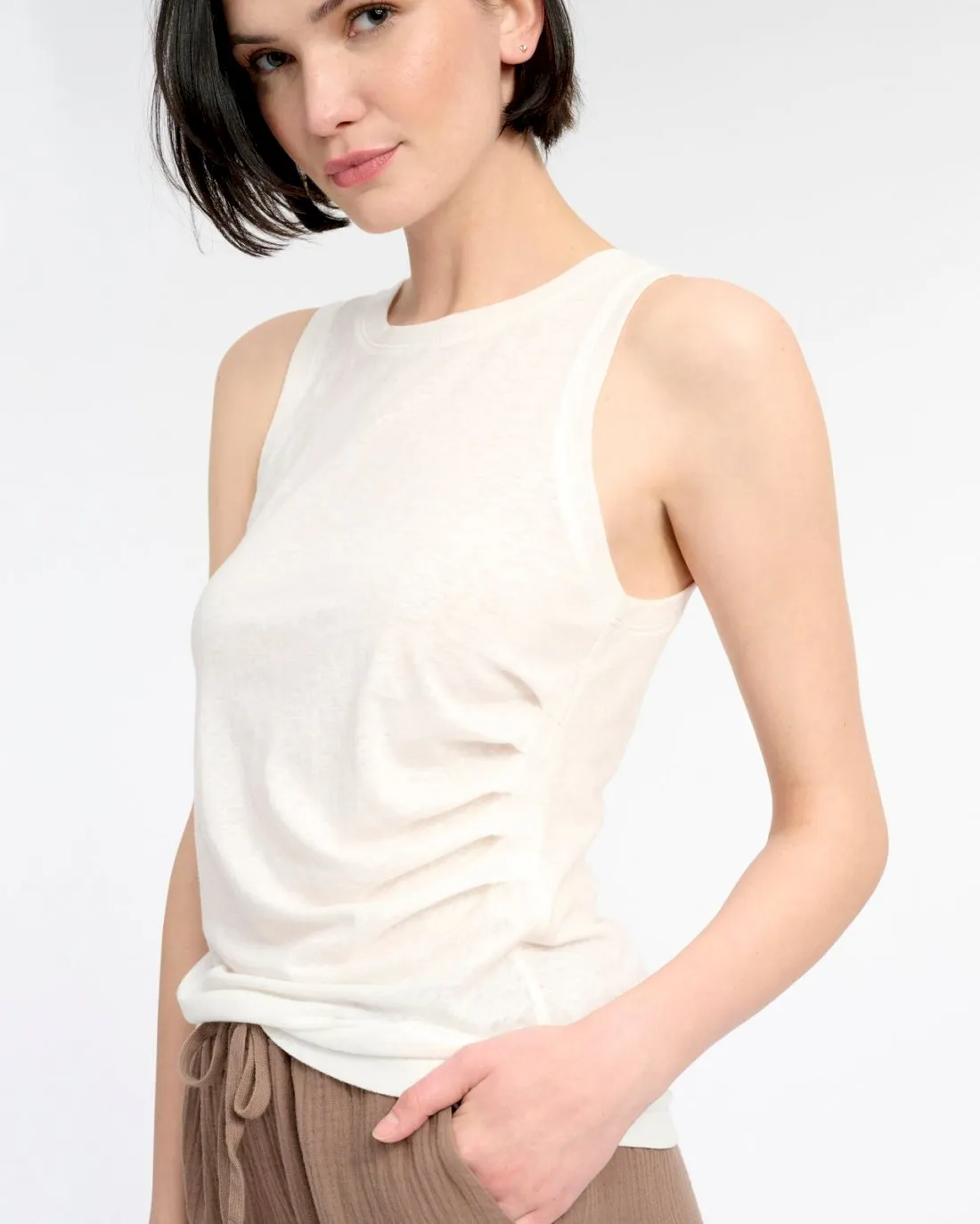Arrow Ruched Tank
