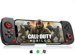 arVin Wireless Gaming Controller for iPhone/iPad/iOS/Android/Samsung/PC Gamepad Joystick with Back Button, Analog Triggers, Stretchable, Bluetooth 5.0 Low Latency, Direct Play for CODM,Diablo Immortal