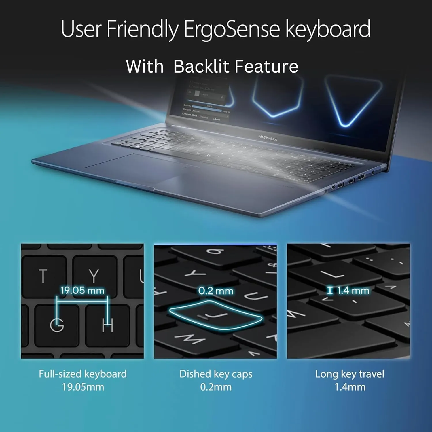 ASUS New 17.3" Vivobook | Intel Core i3-1215U 6-core Processor | 40GB RAM | 1TB SSD | FHD Display | Backlit Keyboard | Fingerprint Reader | Windows 11 Pro (Renewed)