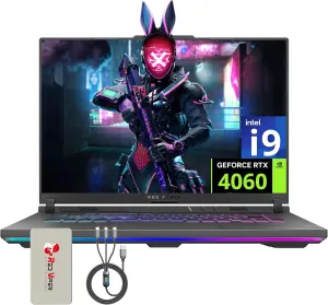 ASUS ROG Strix G16 16" QHD 240Hz Gaming Laptop, Intel i9-14900HX, NVIDIA GeForce RTX 4060, 64GB DDR5 RAM, 4TB PCIe SSD, RGB Backlit Keyboard, Gray, Windows 11, 128GB Docking Station Set
