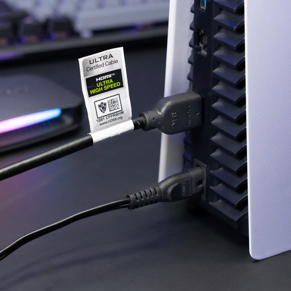 AVerMedia 8K HDMI 2.1 Cable certified, 48Gbps, 4.92ft/1.5M, compatible with Capture Card GC575, GC571, GC553, GC553G2, GC570D, ER330, GC515