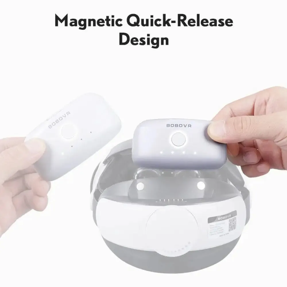 B2 5200mah Magnetic Battery Connections Pack for M2 Pro Quest 2 Increase About 3 Hrs Time