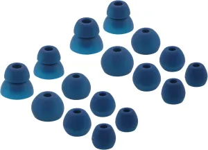BLLQ Blue Ear Buds Tips EarPads Eartips Compatible with Beat s Flex, Ear tip 16PCS 8 Pairs with 4 Size Options Replacement for Flex , Blue 16