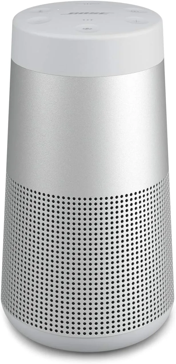 Bose SoundLink Revolve (Series II) Portable Bluetooth Speaker  Wireless Water-Resistant Speaker with 360 Sound, Silver