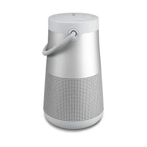 Bose SoundLink Revolve  (Series II) Portable Bluetooth Speaker - Wireless Water-Resistant Speaker with Long-Lasting Battery and Handle, Silver (Renewed)