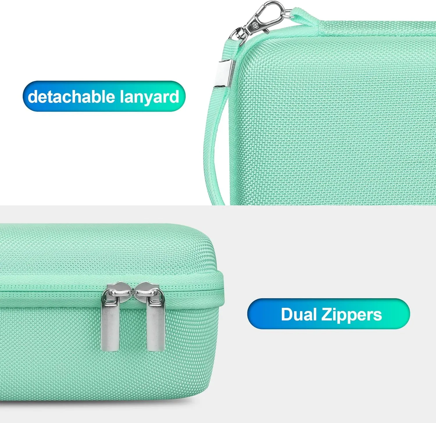 BOVKE Carrying Case for Polaroid Go / Go Gen 2 Instant Camera, Travel Storage Bag With Extra Space for Films, Cables, Green