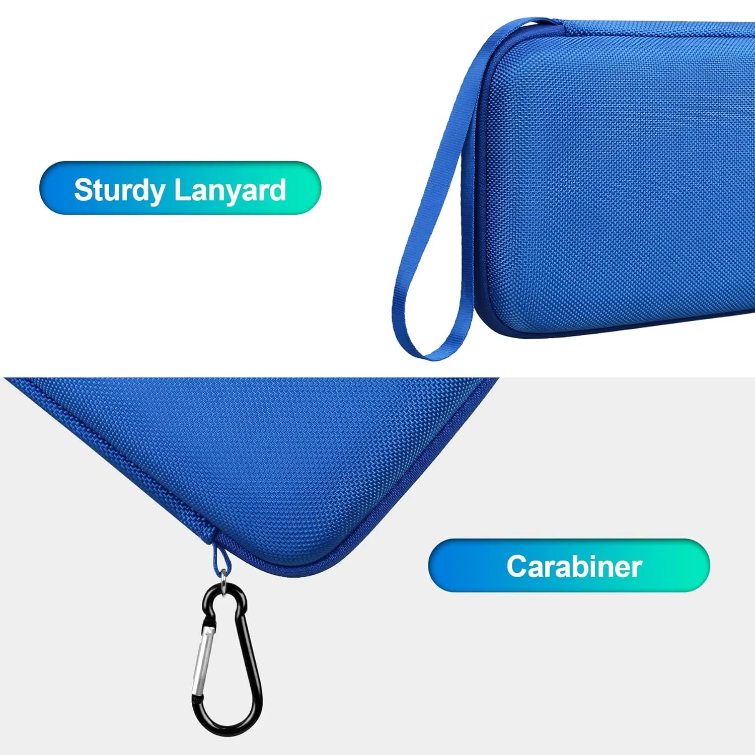 BOVKE Carrying Case Storage Holder with Extra Space for Pieces Accessories, Blue