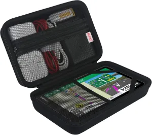BOVKE Hard GPS Case for 8 Inch Garmin dezl OTR800 / dezl OTR810 / DriveSmart 86 / Garmin RV 890 GPS Navigator System, Mesh Pocket for Car Power Cable Accessories, Black