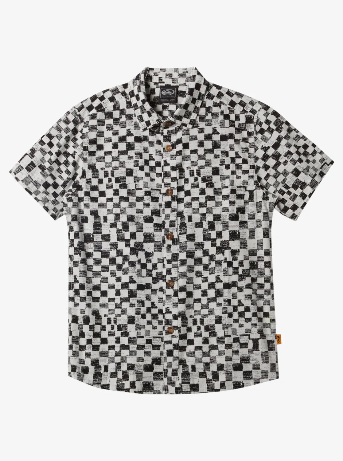 Boys 8-16 Saturn Distort Short Sleeve Woven Shirt - Black Mercury Ss Youth