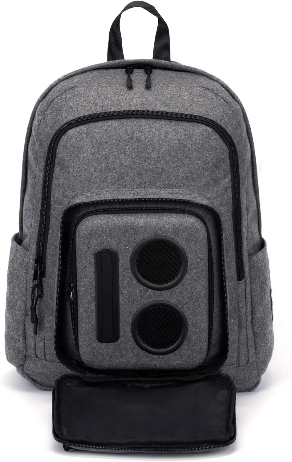 Business Bluetooth Speaker Backpack with 20-Watt Speakers & Subwoofer for Parties/Festivals/Beach. Rechargeable, Works with iPhone & Android (Gray)