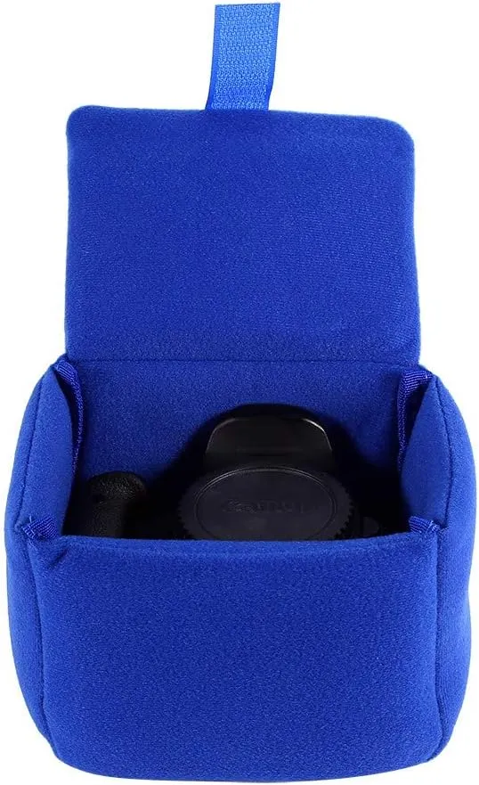 Camera Insert, DLSR Camera Bag Insert Pad Travel Padded Camera Shockproof Insert Camera Case Bag Accessory for Photographing (Blue)