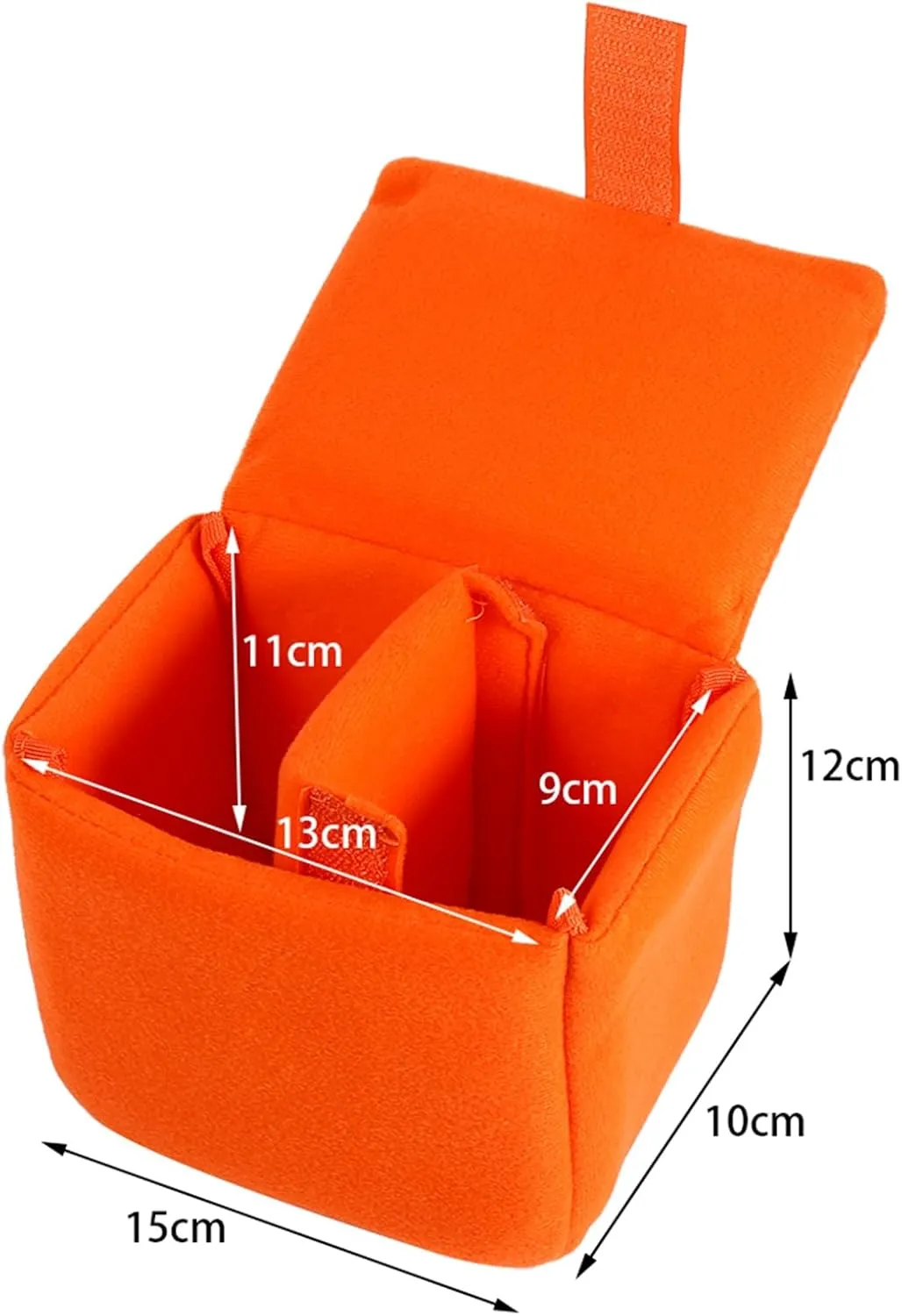 Camera Insert, DLSR Camera Bag Insert Pad Travel Padded Camera Shockproof Insert Camera Case Bag Accessory for Photographing (Orange)